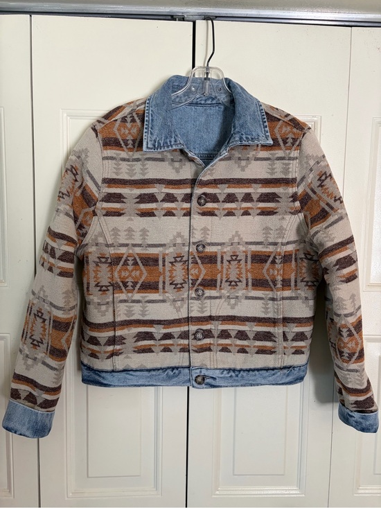 Idyllwind Jackets & Blazers - Idyllwind Denim Western Chore Wool Jacket Sz Med. Southwestern Reversible Womens